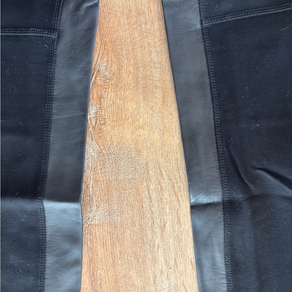 Black Leather Panel Leggings
